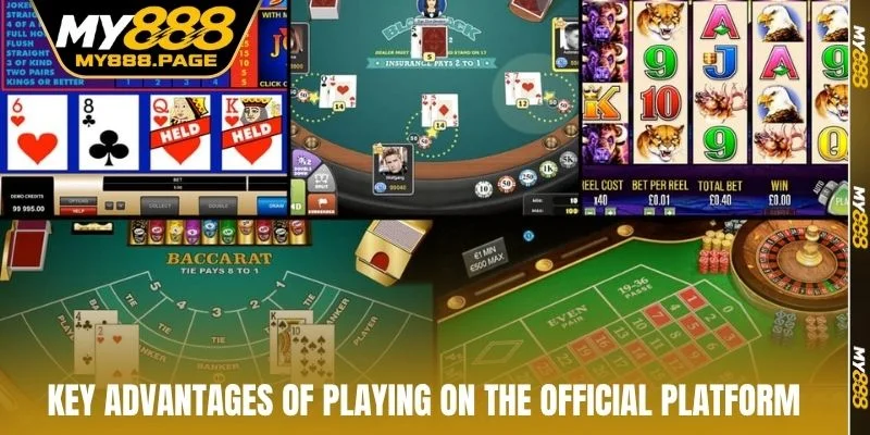 Key advantages of playing on the official platform