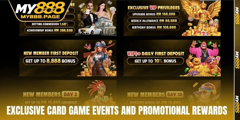 Exclusive card game events and promotional rewards