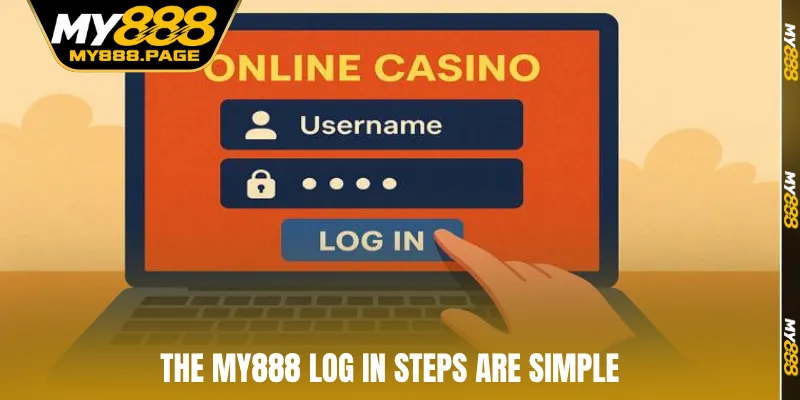 The MY888 log in steps are simple