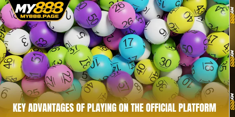 Key advantages of playing on the official platform